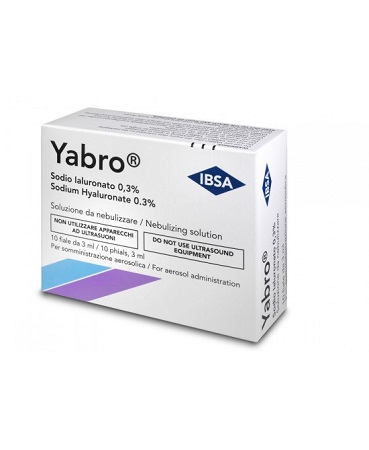 YABRO 10 FIALE 3ML ACIDO IALURONICO 0,3% SOLUZIONE PER NEBULIZZATORE - latuafarmacia.org