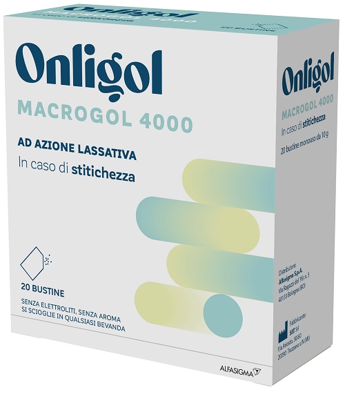 ONLIGOL MACROGOL 4000 20 BUSTINE 10 G SENZA ZUCCHERO - latuafarmacia.org