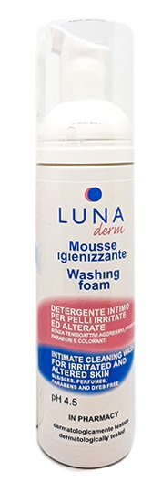 LUNADERM MOUSSE IGIENIZZANTE DETERGENTE INTIMO PELLI IRRITATE ED ALTERATE 150 ML - latuafarmacia.org
