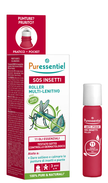 PURESSENTIEL SOS INSETTI ROLLER 11 OLI ESSENZIALI 5 ML - latuafarmacia.org