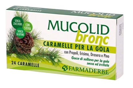 MUCOLID BRONC PROPOLI&PINO 24 CARAMELLE - latuafarmacia.org
