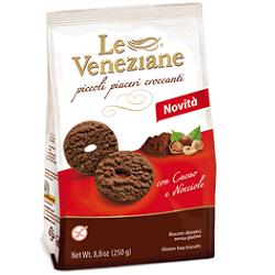 LE VENEZIANE BISCOTTI CACAO/NOCCIOLA 250 G - latuafarmacia.org