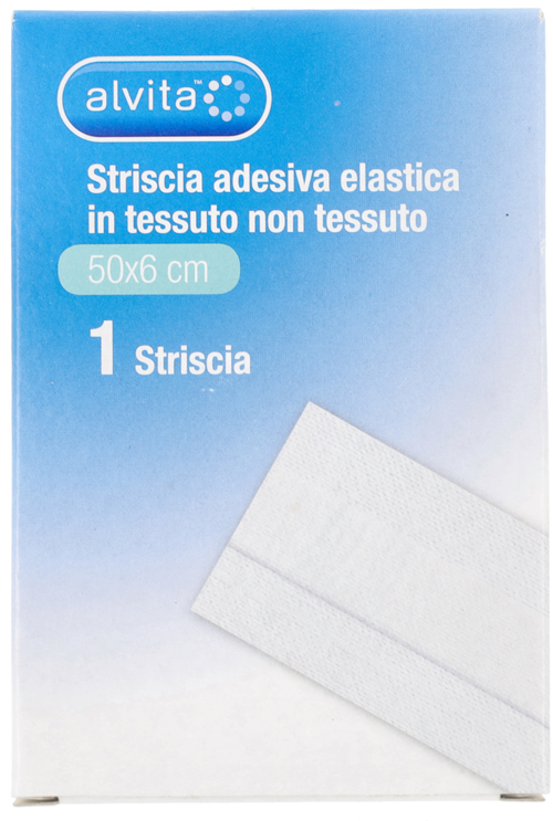 STRISCIA AUTOADESIVA ELASTICA ALVITA TNT 50X6CM - latuafarmacia.org