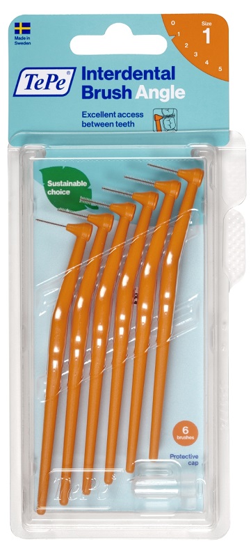 TEPE ANGLE SCOVOLINO ARANCIO 0,45MM 6 PEZZI - latuafarmacia.org
