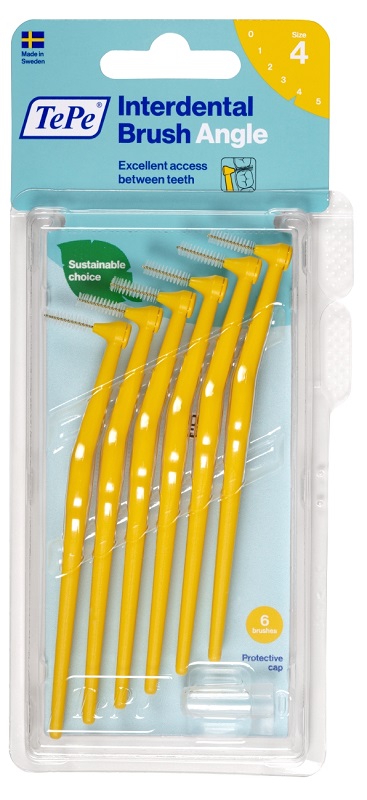 TEPE ANGLE SCOVOLINO GIALLO 0,7MM 6 PEZZI - latuafarmacia.org
