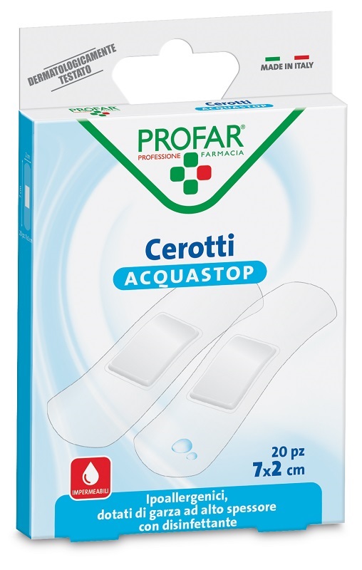 CEROTTO ACQUASTOP MEDI 7X2 CM PROFAR 20 PEZZI - latuafarmacia.org