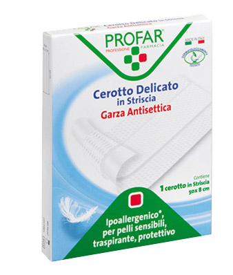 CEROTTO TESSUTO NON TESSUTO DELICATO 1 STRISCIA 50X8 CM PROFAR - latuafarmacia.org