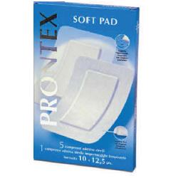GARZA COMPRESSA PRONTEX SOFT PAD 10X12,5 6 PEZZI (5 TNT + 1 IMPERMEABILE AQUA PAD) - latuafarmacia.org