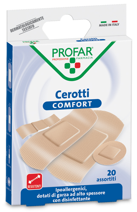 CEROTTO COMFORT ASSORTITI 20 PEZZI PROFAR - latuafarmacia.org