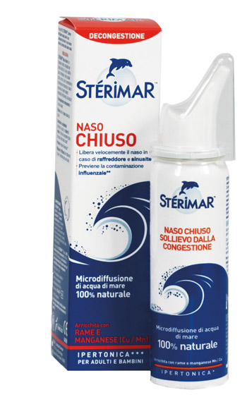 STERIMAR IPERTONICO NASO CHIUSO RAME E MANGANESE SPRAY 50 ML - latuafarmacia.org