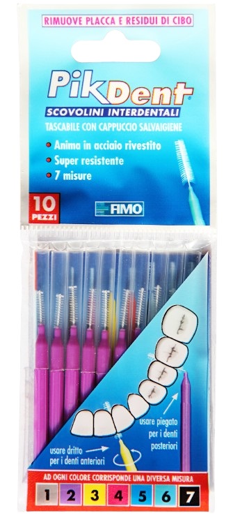 PIKDENT STUZZICOLINO 2 VIOLA 10 PEZZI - latuafarmacia.org