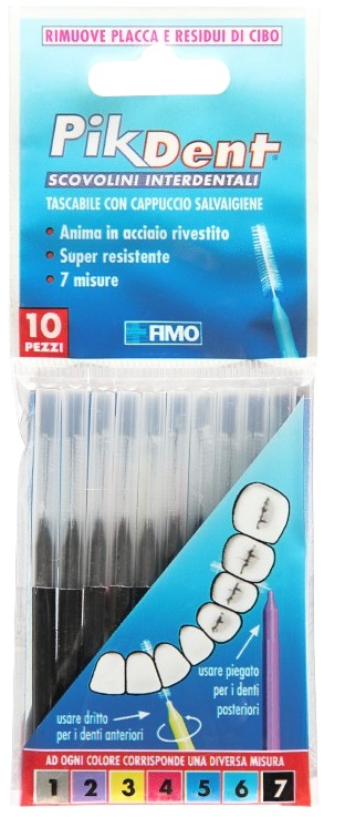 PIKDENT STUZZICOLINO 7 NERO 10 PEZZI - latuafarmacia.org