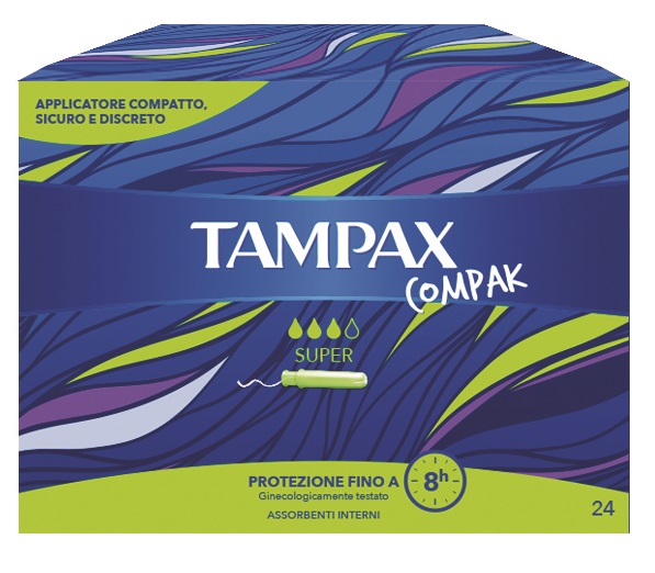 TAMPAX COMPAK SUPER 24 PEZZI - latuafarmacia.org