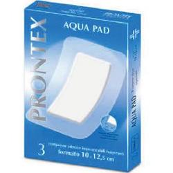 GARZA COMPRESSA PRONTEX AQUA PAD 10X12,5 CM 3 PEZZI - latuafarmacia.org