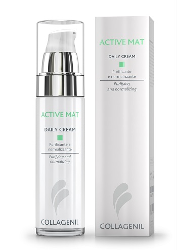 COLLAGENIL ACTIVE MAT DAILY CREAM SEBOREGOLATRICE/PURIFICANTE PER LA PELLE DEL VISO FLACONE 50 ML - latuafarmacia.org