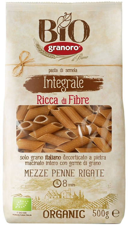 BIOLOGICA INTEGRALE GRANORO MEZZE PENNE RIGATE 500 G - latuafarmacia.org