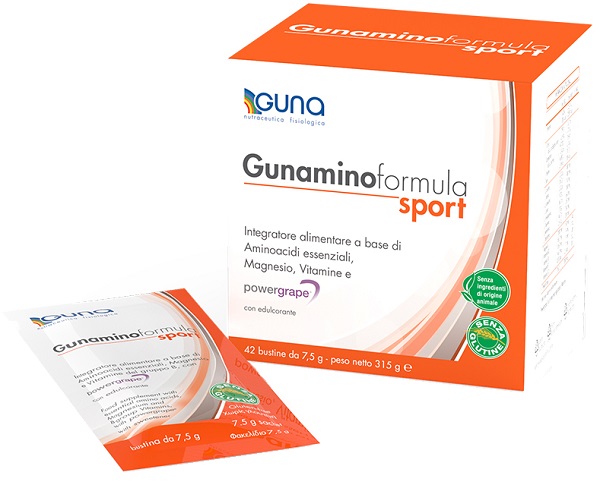 GUNAMINOFORMULA SPORT 42 BUSTE 315 G - latuafarmacia.org
