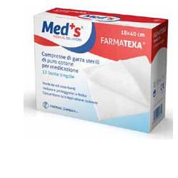GARZA COMPRESSA MEDS 12/8 36X40CM 12 PEZZI - latuafarmacia.org
