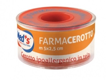 CEROTTO MEDS IPOALLERGENICO TELA 500X2,5 CM SSR - latuafarmacia.org
