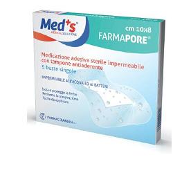MEDICAZIONE MEDS PORE ADESIVA IMPERMEABILE 5X7CM 5 PEZZI - latuafarmacia.org