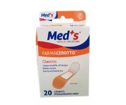 CEROTTO MEDS POLIURETANO IPOALLERGENICO CLASSICO MEDIO 20 PEZZI - latuafarmacia.org