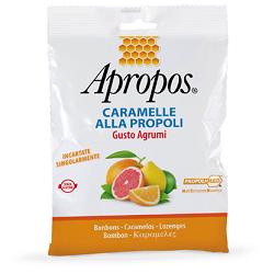 APROPOS CARAMELLE ALLA PROPOLI GUSTO AGRUMI 50 G - latuafarmacia.org
