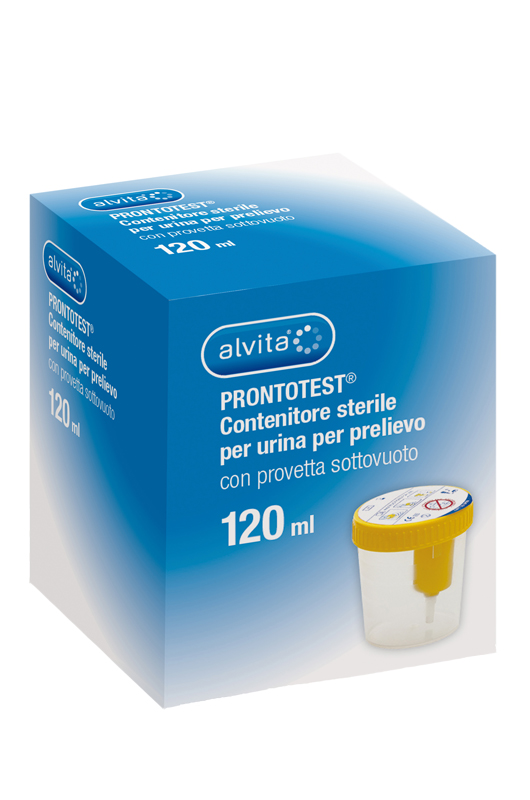 CONTENITORE URINE ALVITA PRONTOTEST PRELIEVO SOTTOVUOTO 120 ML 1 PEZZO - latuafarmacia.org