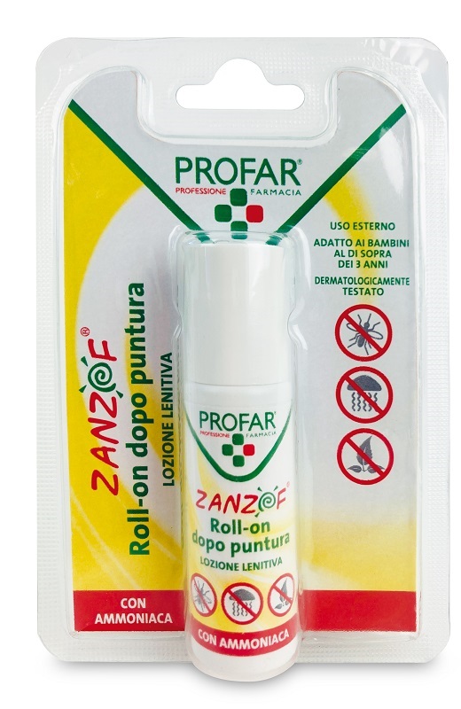 ZANZOF LOZIONE POST PUNTURA CON AMMONIACA ROLL-ON 20 ML PROFAR - latuafarmacia.org