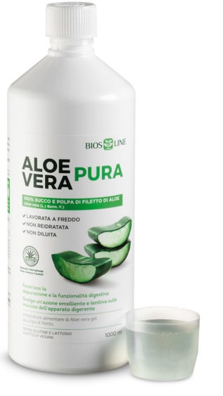 BIOSLINE ALOE VERA SUCCO POLPA 1 LITRO - latuafarmacia.org