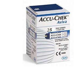 STRISCE MISURAZIONE GLICEMIA ACCU-CHEK AVIVA BRK RETAIL 25 PEZZI - latuafarmacia.org