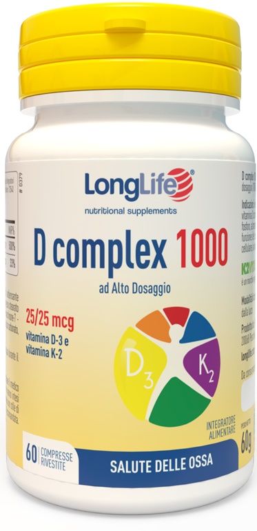 LONGLIFE D COMPLEX 1000 60 COMPRESSE - latuafarmacia.org