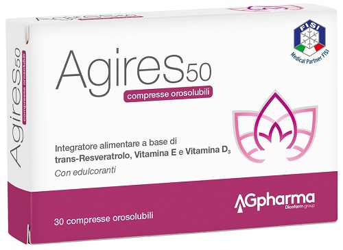 AGIRES 50 30 COMPRESSE OROSOLUBILI SCATOLA 5,4 G - latuafarmacia.org