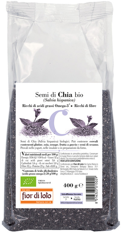 SEMI DI CHIA BIO 400 G - latuafarmacia.org