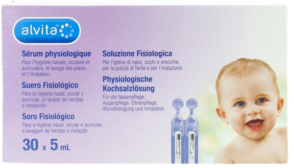 SOLUZIONE FISIOLOGICA ALVITA 30 FIALE X 5 ML - latuafarmacia.org