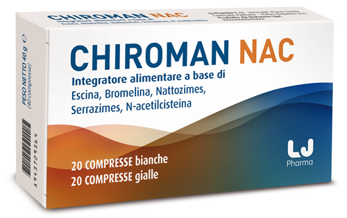 CHIROMAN NAC 20 COMPRESSE BIANCHE + 20 COMPRESSE GIALLE - latuafarmacia.org