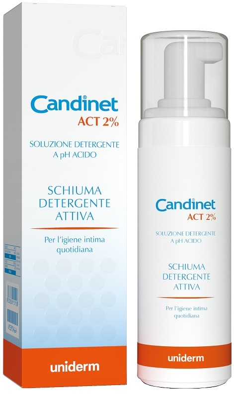 CANDINET ACT 2% SCHIUMA DETERGENTE ATTIVA 150 ML - latuafarmacia.org