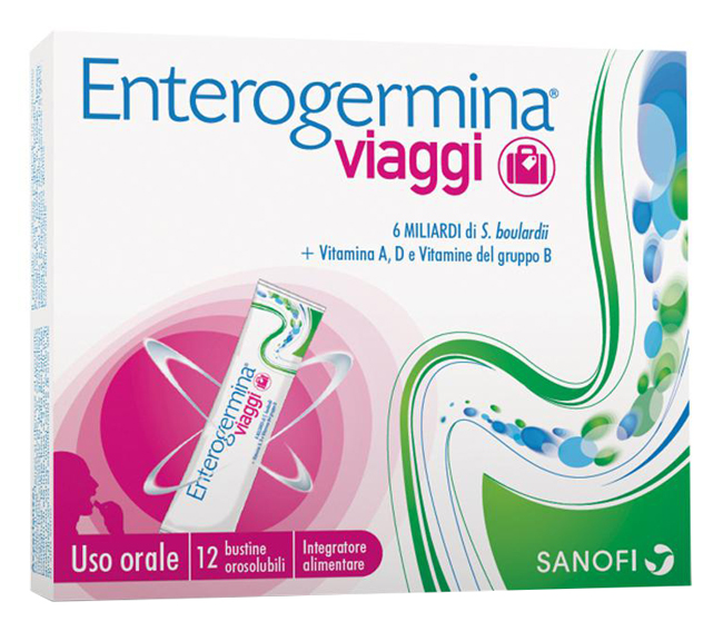 ENTEROGERMINA VIAGGI 12 BUSTINE OROSOLUBILI CONFEZIONE STANDARD - latuafarmacia.org