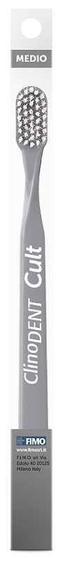 CLINODENT CULT GRIGIO SPAZZOLINO DA DENTI MEDIO - latuafarmacia.org