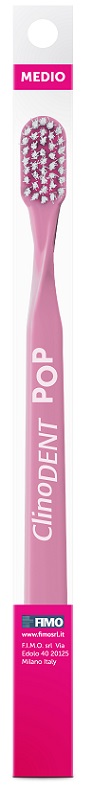 CLINODENT POP ROSA SPAZZOLINO DA DENTI MEDIO - latuafarmacia.org