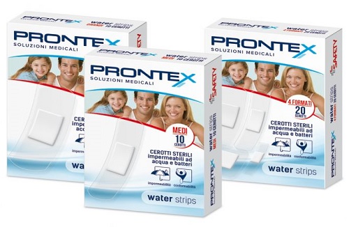 CEROTTO PRONTEX WATER STRIPS ASSORTITO 20 PEZZI - latuafarmacia.org