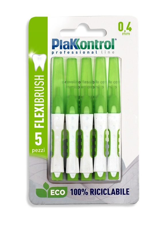 PLAKKONTROL SCOVOLINO INTERDENTALE FLEXI BRUSH04 BLISTER 5 PEZZI - latuafarmacia.org