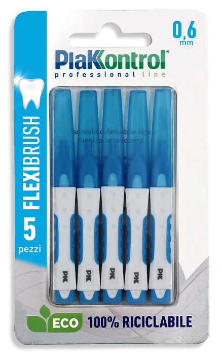 PLAKKONTROL SCOVOLINO INTERDENTALE FLEXI BRUSH06 BLISTER 5 PEZZI - latuafarmacia.org
