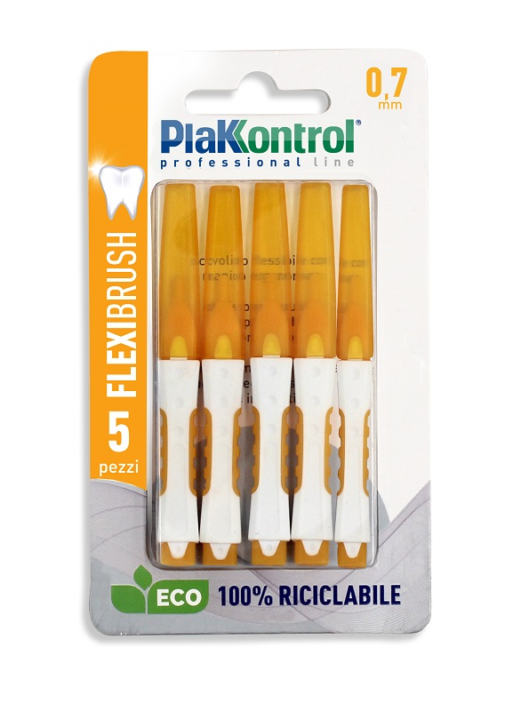 PLAKKONTROL SCOVOLINO INTERDENTALE FLEXI BRUSH07 BLISTER 5 PEZZI - latuafarmacia.org