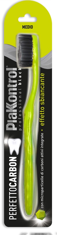 PLAKKONTROL PERFETTO CARBON SPAZZOLINO MANUALE BLISTER 1 PEZZO - latuafarmacia.org