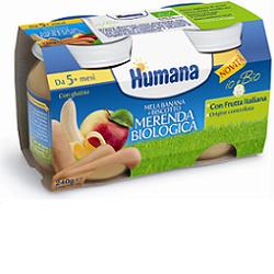 HUMANA MERENDA MELA/BANANA/BISCOTTO BIO 240 G - latuafarmacia.org