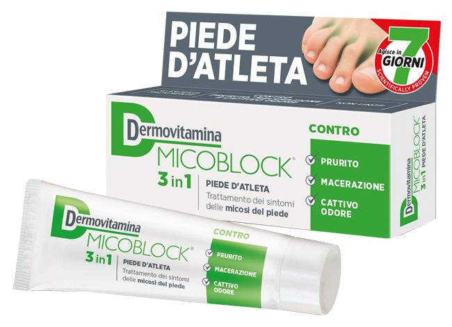 DERMOVITAMINA MICOBLOCK 3 IN 1 PIEDE D'ATLETA 30 ML - latuafarmacia.org
