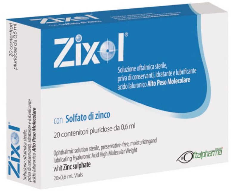 GOCCE OCULARI ZIXOL 20 FLACONCINI 0,6 ML - latuafarmacia.org