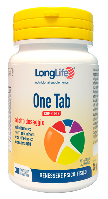 LONGLIFE ONE TAB COMPLETE 30 TAVOLETTE RIVESTITE - latuafarmacia.org