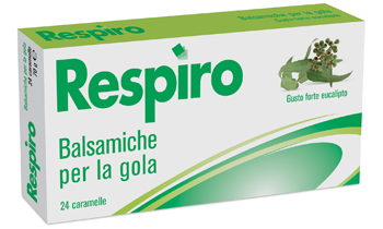 CARAMELLE BALSAMICHE PER LA GOLA RESPIRO GUSTO FORTE EUCALIPTO 24 PEZZI - latuafarmacia.org