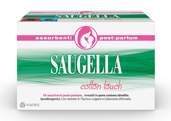 SAUGELLA COTTON TOUCH ASSORBENTI POSTPARTUM 10 PEZZI - latuafarmacia.org